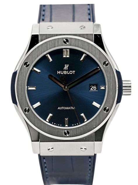 542.cm.7170.lr hublot|Classic Fusion Titanium Blue 42 mm .